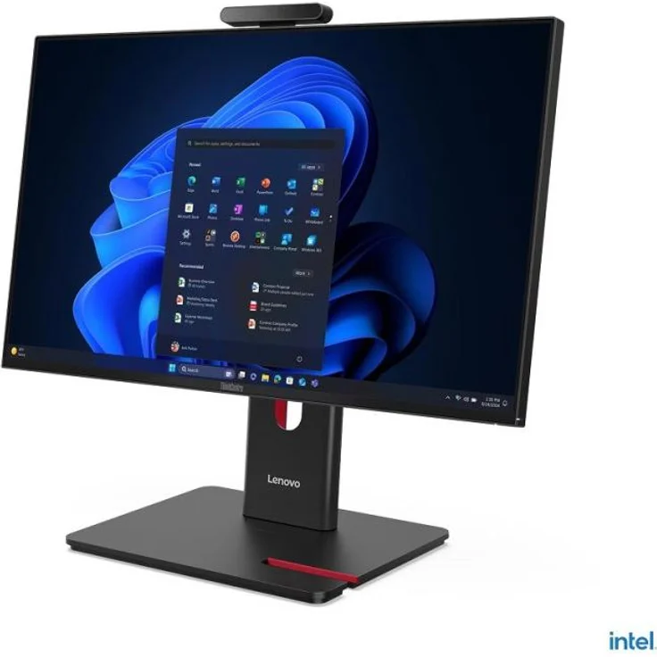 Lenovo ThinkCentre M70a Gen 6, 23.8" All-in-One PC mit Intel Core Ultra 7, 16 GB RAM, 512 GB SSD, Windows 11 Pro, schwarz