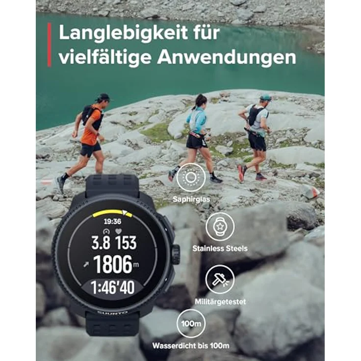 Suunto Race (49 mm, Edelstahl, One Size) Sportuhr + Smartwatch, Ultimative Leistungsuhr für Rennen und Training – Bild 7