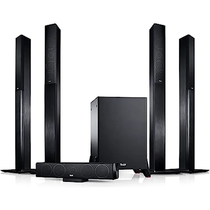 Teufel LT 4 "5.1-Set L Schwarz Heimkino Lautsprecher 5.1 Soundanlage Kino Raumklang Surround Subwoofer Movie High-End HiFi Speaker