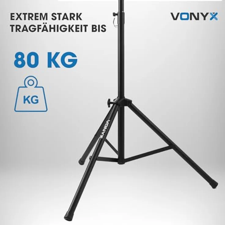Vonyx LS04 Lautsprecherständer Pro schwarz 80kg – Bild 5