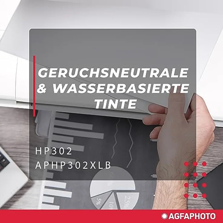 AgfaPhoto APHP302XLB nachgefüllt Tintenpatronen 1er Pack – Bild 6
