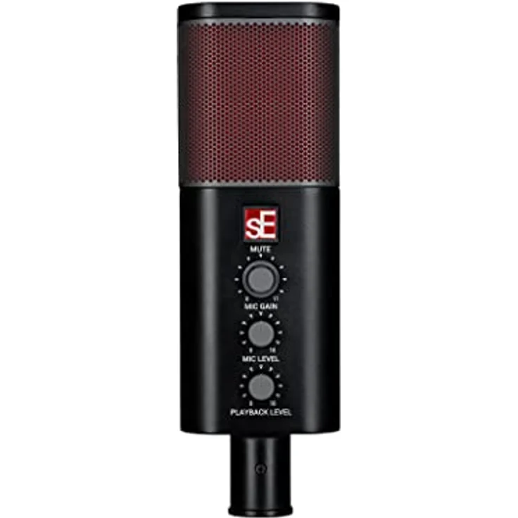 SE Electronics NEOM USB, USB-Mikrofon mit null-Latenzüberwachung, 24-Bit/192 kHz, inkl. Desktop-Ständer und Mikrofonclip – Bild 2