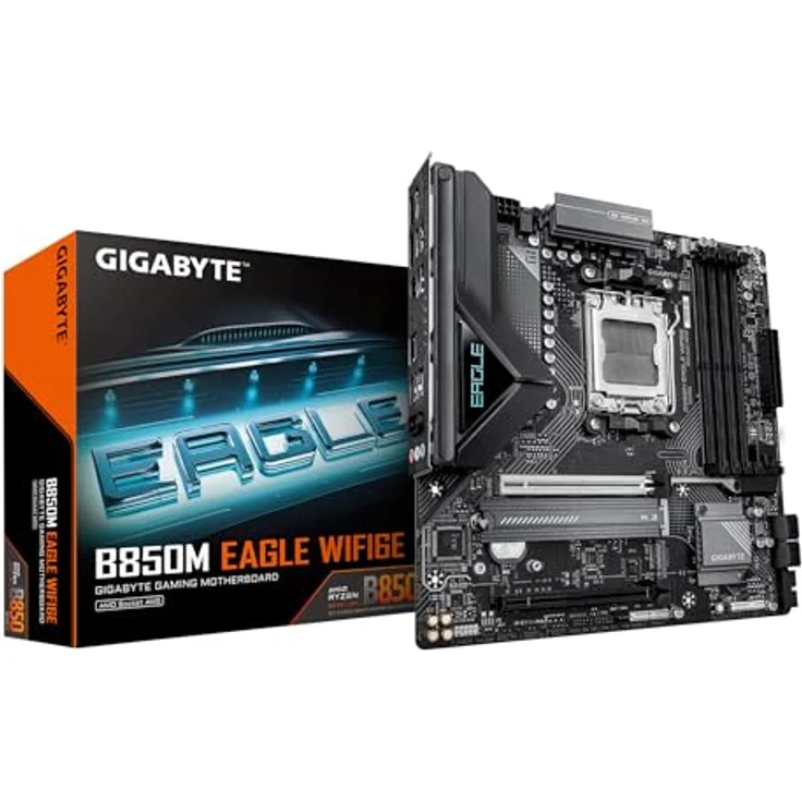 Gigabyte B850M Eagle WiFi6E, mATX Mainboard mit AMD B850 und DDR5-Support – Bild 1