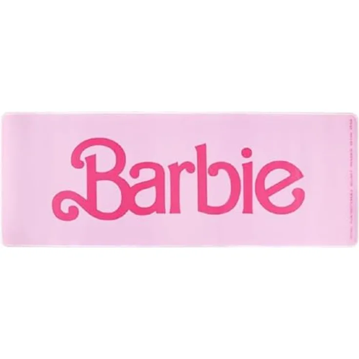 Paladone Barbie Computermatte für Tastatur und Maus, offizielles Lizenzprodukt, Pink, 80 cm x 30 cm, rutschfeste Schreibtischunterlage