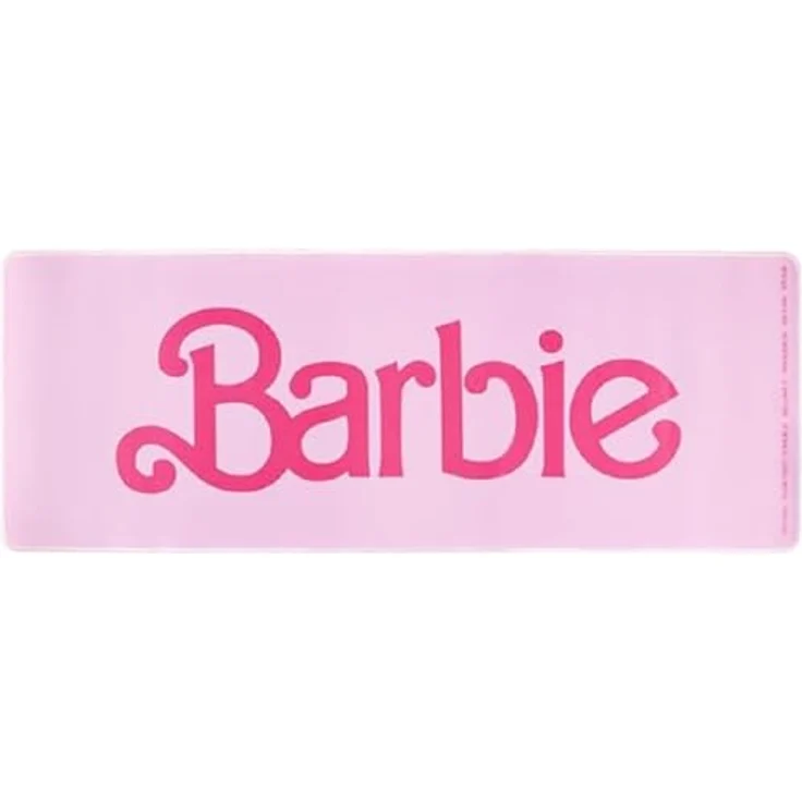 Paladone Barbie Computermatte für Tastatur und Maus, offizielles Lizenzprodukt, Pink, 80 cm x 30 cm, rutschfeste Schreibtischunterlage – Bild 1