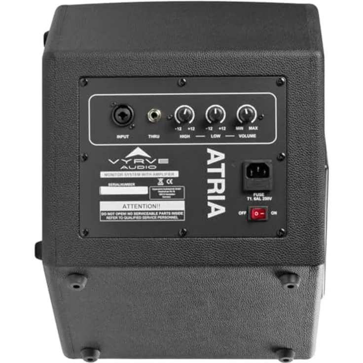 Vyrve Audio ATRIA, Aktiver 2-Wege PA Lautsprecher mit 90W Leistung, 8 Zoll Tief- und 1 Zoll Hochtöner, ideal für Akustikgitarre und Vocals, kompakt und leicht – Bild 4