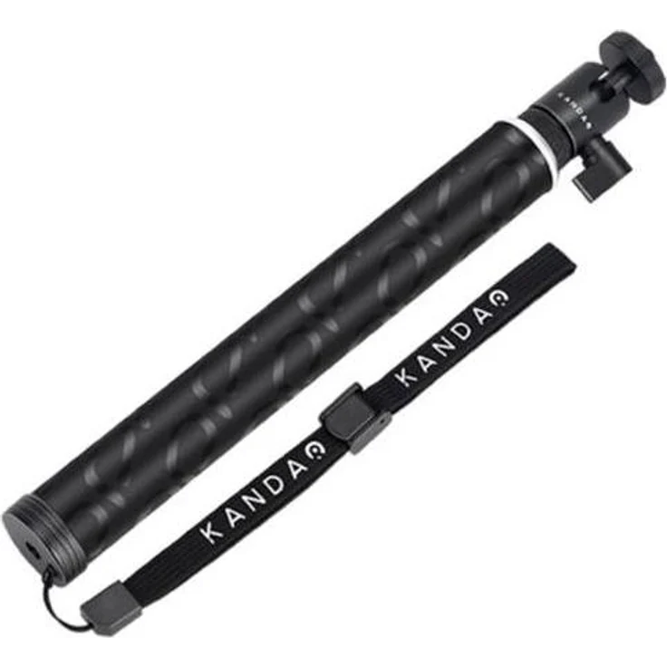 Kandao QooCam EGO Selfie Stick, ausziehbar von 25 bis 90 cm, mit drehbarem Kugelkopf, Schwarz