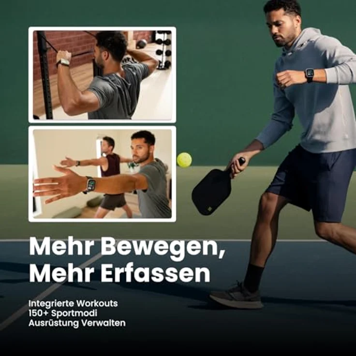 Amazfit Bip Max, Smartwatch mit 2,07" AMOLED Display, GPS, Bluetooth und 20 Tagen Akkulaufzeit, schwarz – Bild 8