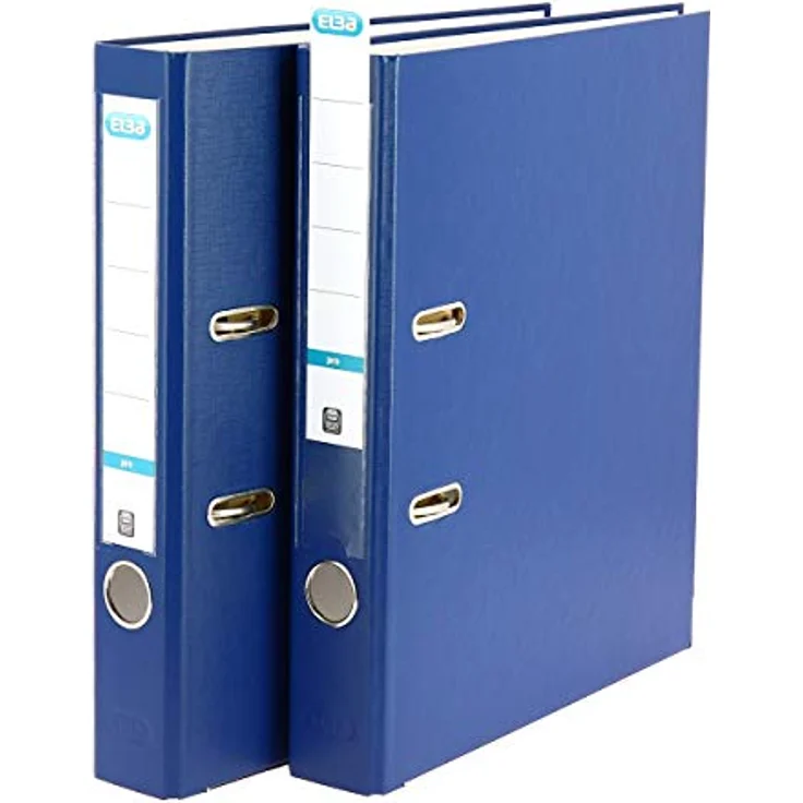 ELBA Aktenordner smart Pro A4, 50 mm Rückenbreite, dunkelblau, PP/Papier mit auswechselbarem Rückenschild, ideal für Home-Office – Bild 2