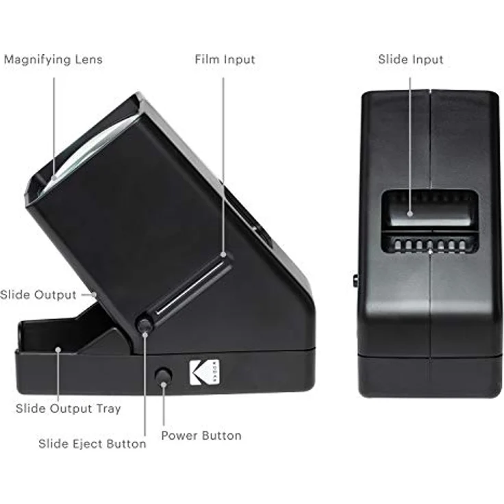 Kodak 35 mm Dia-Betrachter, Diascanner mit 3x Vergrößerung, LED-Beleuchtung, Akku-/Batteriebetrieb – Bild 5
