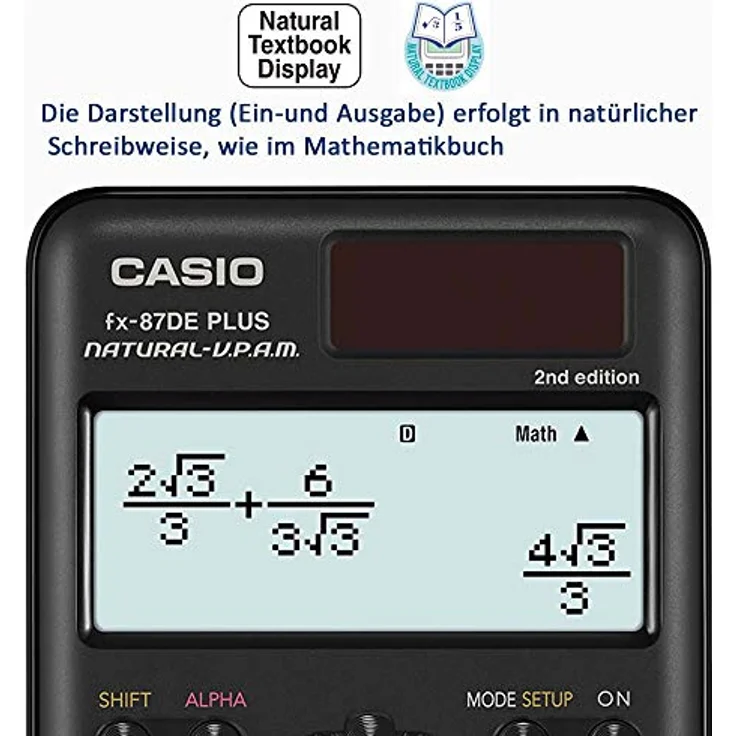 CASIO FX-87DE Plus-2 Schulrechner – Bild 5
