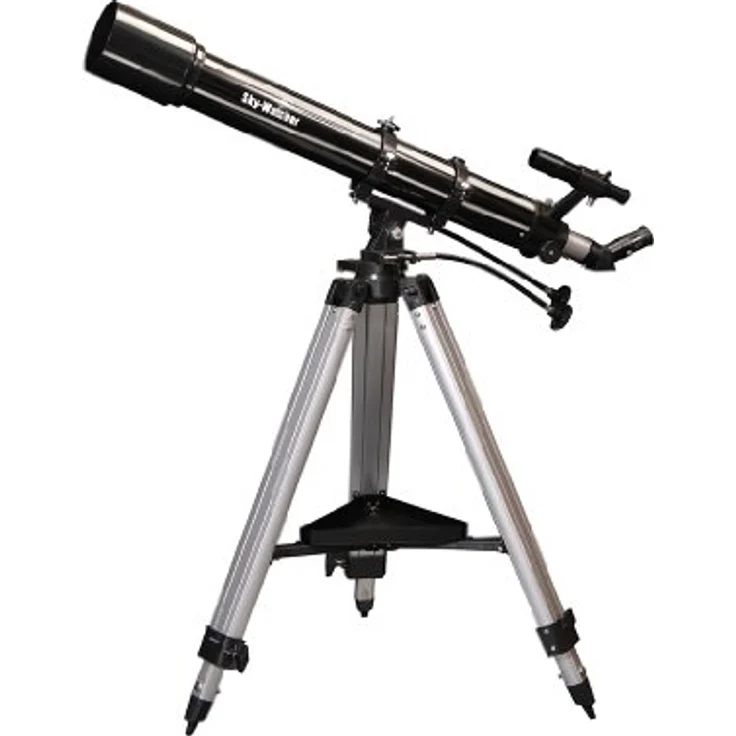 Skywatcher Evostar-90 (AZ-3) (90mm (3,5 Zoll), f/900) Refraktor Teleskop silber – Bild 2