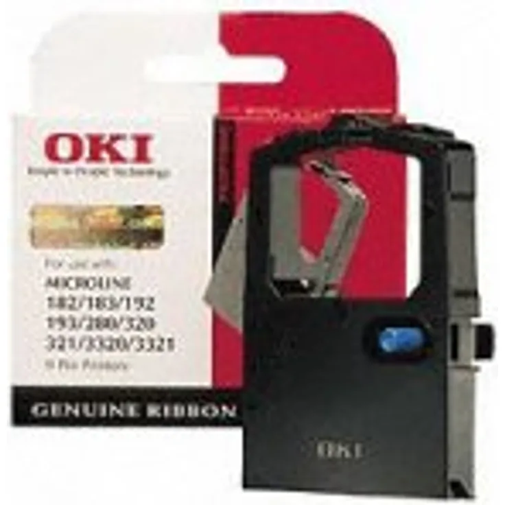 OKI Systems Kassette 09002303 Farbband schwarz Textil ML 182/183/192/193/280/320/321/3320/3321