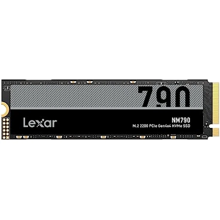 Lexar NM790 4TB Interne SSD, M.2 2280 PCIe Gen4x4 NVMe 1.4 SSD, Bis zu 7400MB/s Lesen, 6500MB/s Schreiben, Interne Solid-State-Laufwerk für PS5, PC, Laptop und Gamer (LNM790X004T-RNNNG) – Bild 1