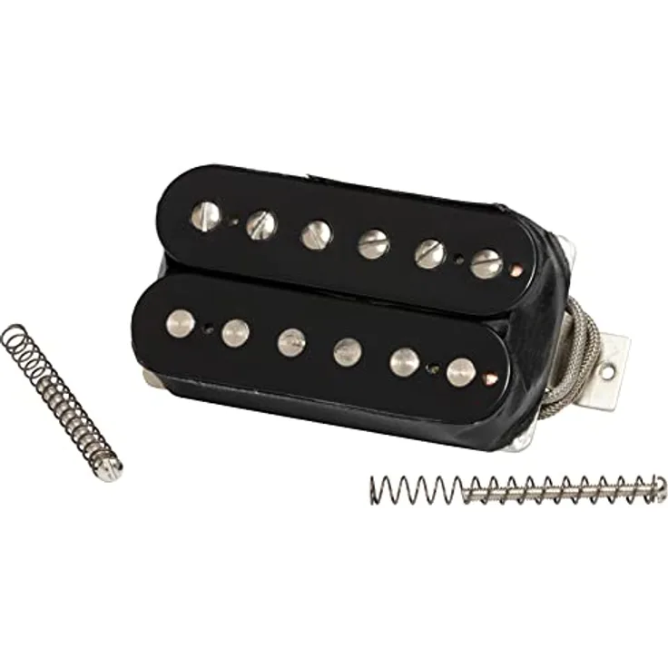 Gibson 70s Tribute Rhythm / Neck, Humbucker Tonabnehmer für E-Gitarre mit High Output, Nickel Kappenfarbe, Alnico 5 Magnet
