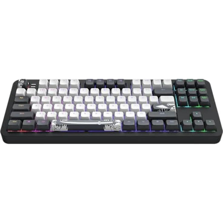 Dark Project ALU87B Bushido, Mechanische Gaming-Tastatur mit G3MS Moonstone Schaltern, Hot-Swap, Flex-Gasket-Mount, Aluminium, TKL 80%, RGB, ANSI ENG