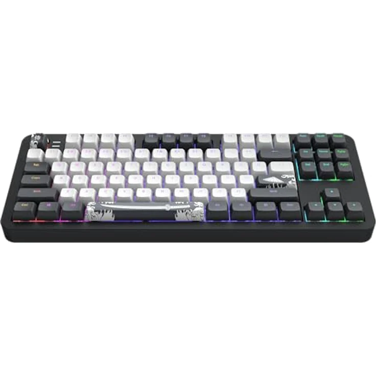 Dark Project ALU87B Bushido, Mechanische Gaming-Tastatur mit G3MS Moonstone Schaltern, Hot-Swap, Flex-Gasket-Mount, Aluminium, TKL 80%, RGB, ANSI ENG – Bild 1