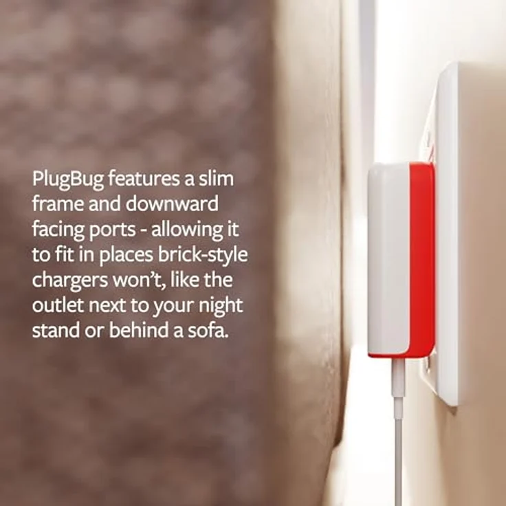 Twelve South USB-C PD 50W Wandladegerät PlugBug mit Find My GaN, Weiß - Schnellaufladung, kompaktes Design, Apple Find My – Bild 6
