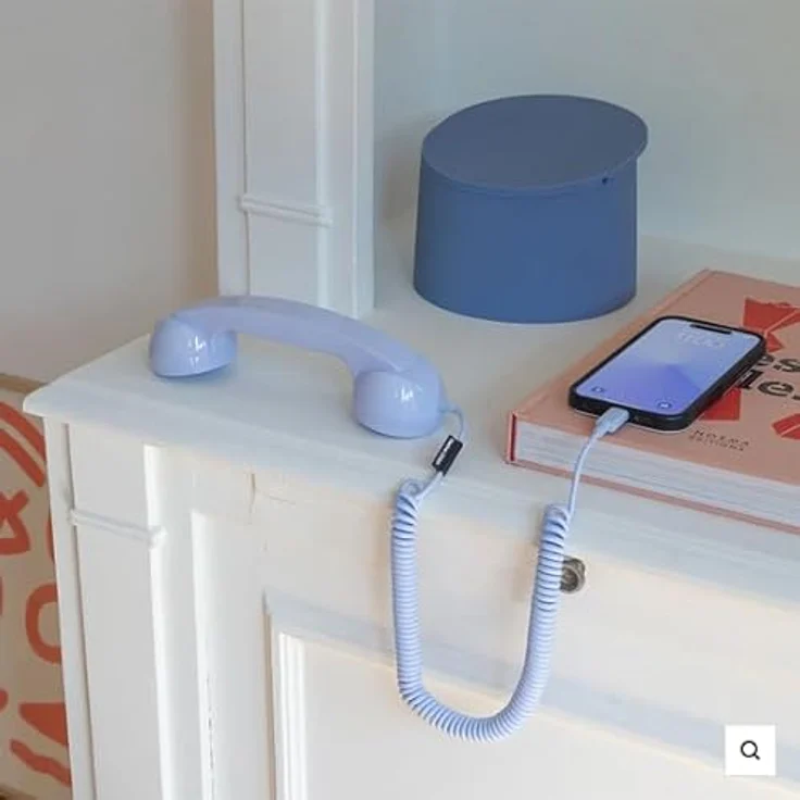 Native Union POP Phone Retro Telefonhörer USB-C azurblau – Bild 5
