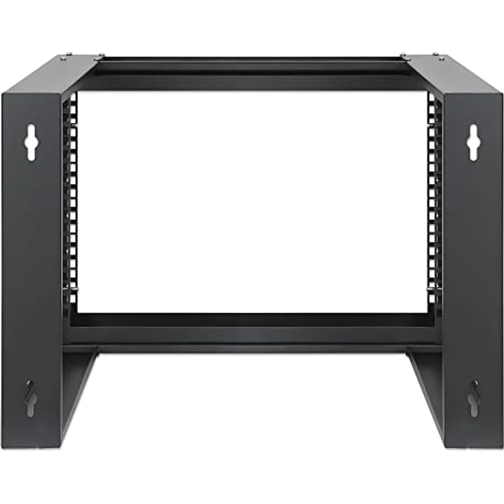 INTELLINET 716178 Wandschrank 19" Open Frame 2 Streben Flat Pack 6U Schwarz – Bild 5