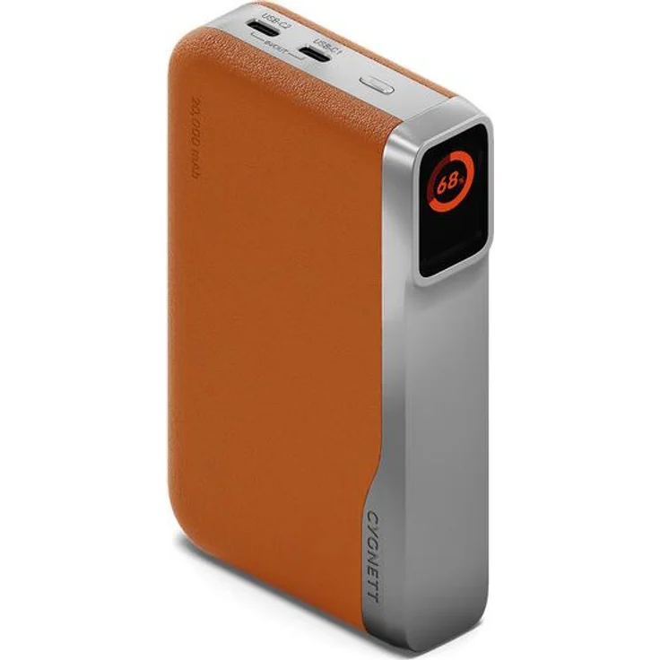 Cygnett Encore, Powerbank mit 20000 mAh und 65 W, Beige