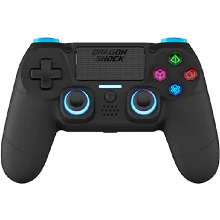 Dragonshock DSCPS4-BK, Analog / Digital Gamepad für PlayStation 4, kabellos, Bluetooth, schwarz, Versandkostenfrei