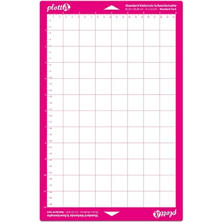 Plottix Schneidematte plottiX 24 x 12 Zoll Standard klebend, kompatibel mit SILHOUETTE CAMEO 1-4, geeignet für die meisten Materialien – Bild 2