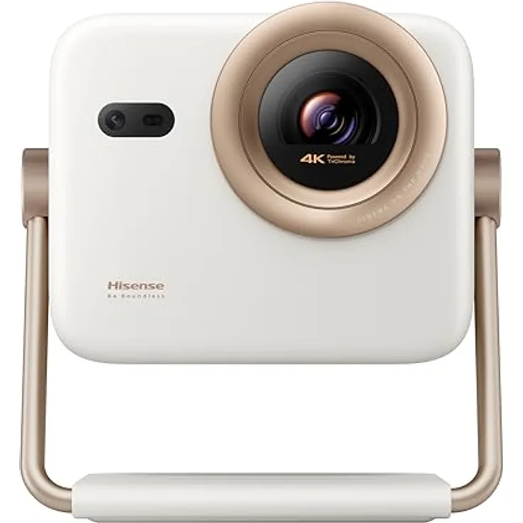 Hisense M2SE PRO Smart Mini Projektor 4K, kompakt und energieeffizient mit integrierten Smart-Funktionen