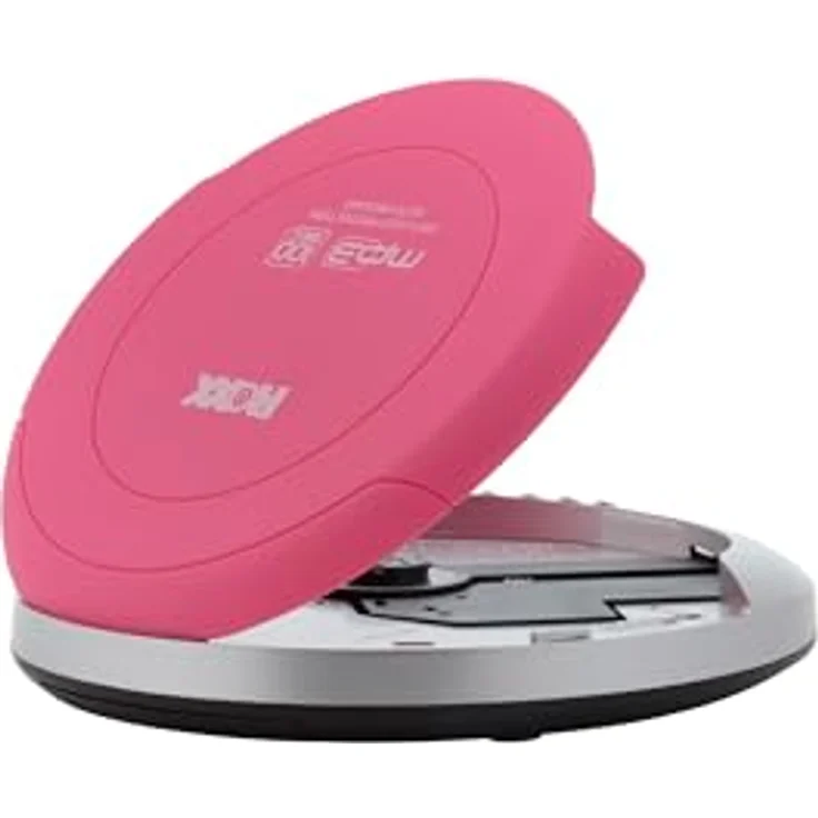 ROXX PCD-501 pink CD-Player (Tragbarer MP3-CD-Player mit Anti-Schock, LCD-Display, inkl Kopfhörer) – Bild 4