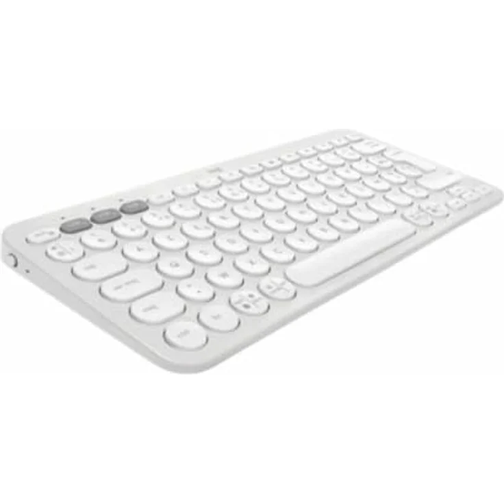 LOGITECH Pebble Keys 2 K380s, AZERTY Tastatur in Tonal White, kabellos über Bluetooth – Bild 1