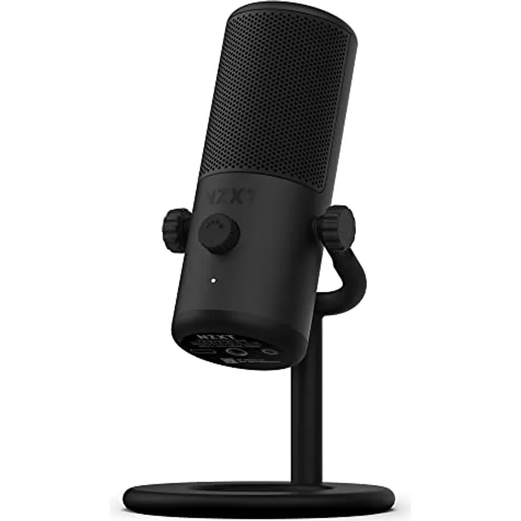 Nzxt Capsule Mini USB-Mikrofon - AP-WMMIC-B1 - Hohe Auflösung – Nierenförmige Richtcharakteristik – Ideal für Streaming, Content Creation und Podcasting – Integrierter Pop-Filter – Schwarz