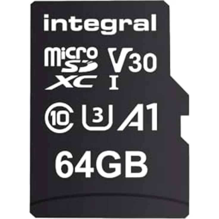 Integral Ultimapro - Memory Card 64 GB microSDHC-100 MB-s-Class 10 UHS-I U3- V30 + Adapter – Bild 2