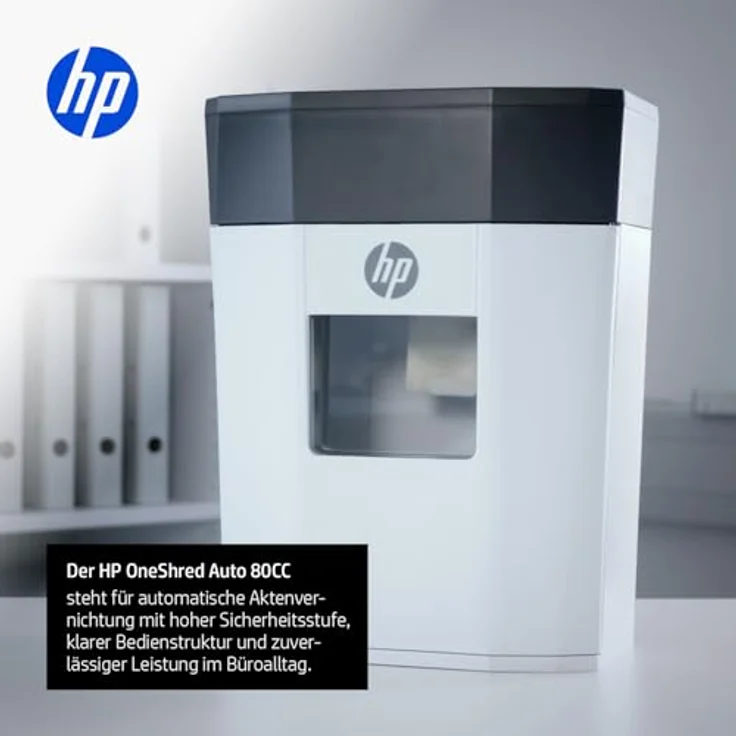 HP OneShred Auto 80CC, Aktenvernichter mit Partikelschnitt für hohe Datensicherheit – Bild 8