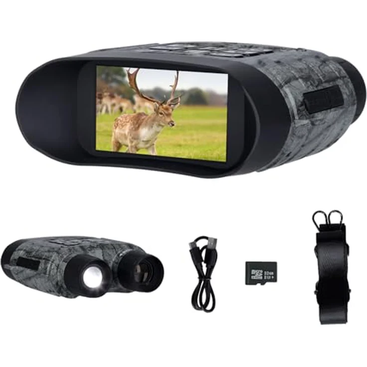 Rollei NightVision 400, 4K Nachtsichtgerät mit 40MP Kamera, 12X Digitalzoom, 400m Reichweite, integrierte Taschenlampe, 5000mAh Akku und 32GB SD-Karte – Bild 1