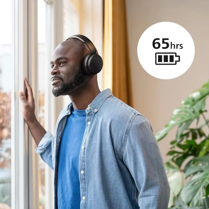 Philips TAH5209 Over-Ear-Kopfhörer (Geräuschisolierung, Multi-Point-Verbindung, Sprachsteuerung, Alexa, Google Assistant, A2DP Bluetooth, AVRCP Bluetooth, Bluetooth, HFP) – Bild 4