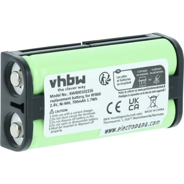vhbw Akku Ersatz für Sony BP-HP550-11 für Wireless Headset Kopfhörer (700mAh, 2,4V, NiMH) – Bild 2