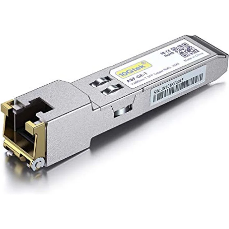 Ubiquiti kompatibler 1000Base-T SFP Kupfer Transceiver Modul, RJ45 Stecker, 100 Meter – Bild 2