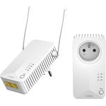 STRONG Pack CPL600 Mbps und 1 CPL WiFi gefilterte Steckdose und Ethernet-Port, erweitert WLAN-Netzwerk, kompatibel mit Internet-Box, ideal für MultiTV, HD-Streaming
