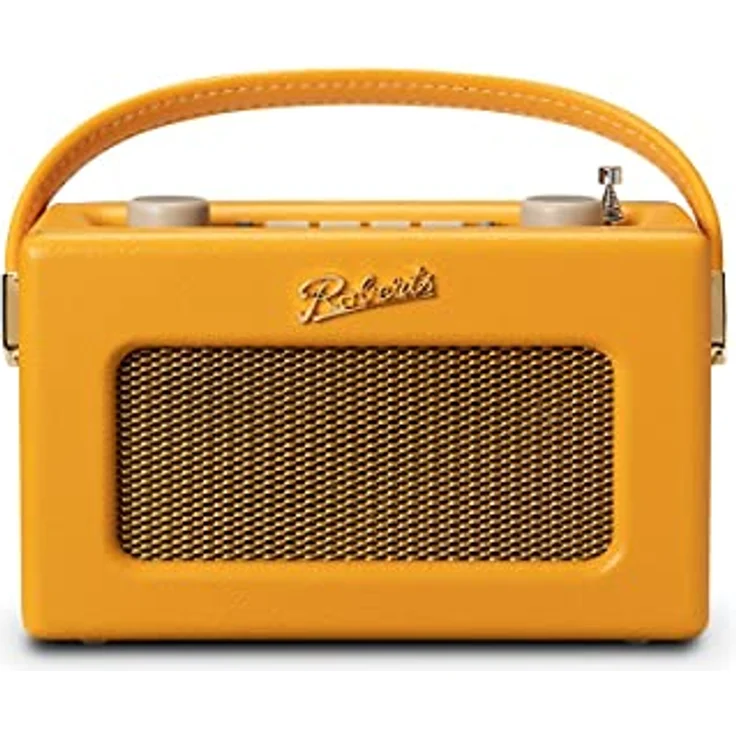 Radio Roberts Revival UNO BT – Tragbares Kompaktradio mit DAB+/FM, Bluetooth, Vintage-Design, Streaming, Aux-Eingang, Kopfhörerbuchse, Weckfunktion, 2 Jahre Garantie, Sonnengelb – Bild 1