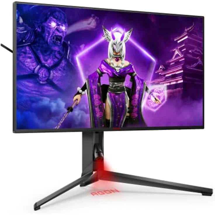 AOC Agon Pro AG274UXP - 27 Zoll UHD Gaming Monitor, 144 Hz, 1 ms, FreeSync, G-Sync Compatible, HDR600 (3840x2160, HDMI 2.1, DisplayPort, USB-C, USB Hub) schwarz – Bild 5