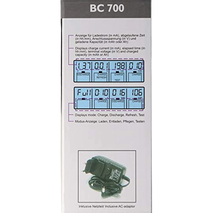 Schnell-Ladegerät BC 700 mit Entladefunktion und LCD-Display – Bild 7