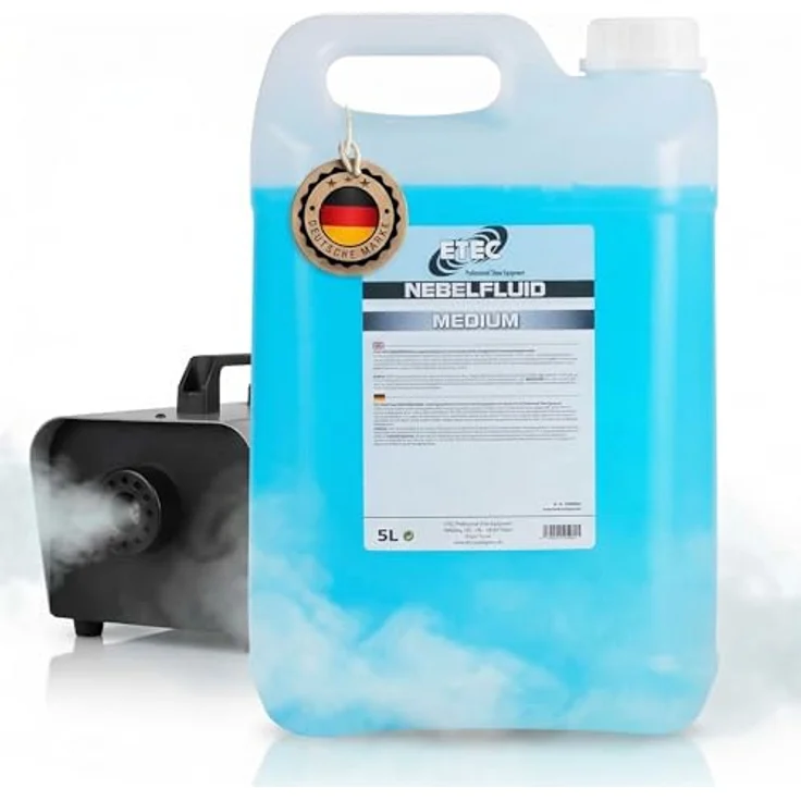 ETEC Professional Nebelfluid 5 Liter, Medium Fog auf Wasserbasis für Indoor und Outdoor Nebelmaschinen – Bild 1