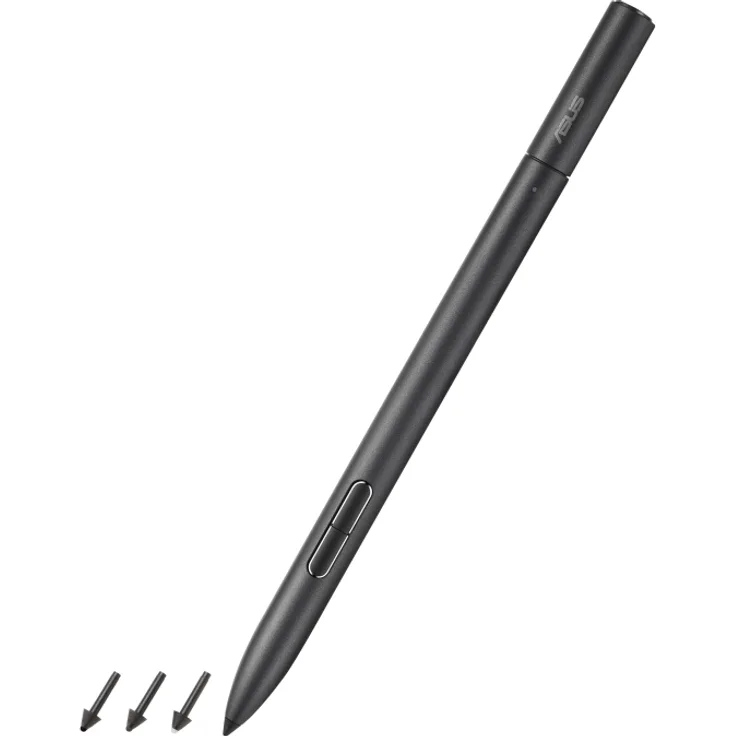 ASUS Active Stylus PEN 2.0 SA203H, aktiver Eingabestift mit 4096 Druckempfindlichkeitsstufen, Bluetooth und 3 Tasten, schwarz