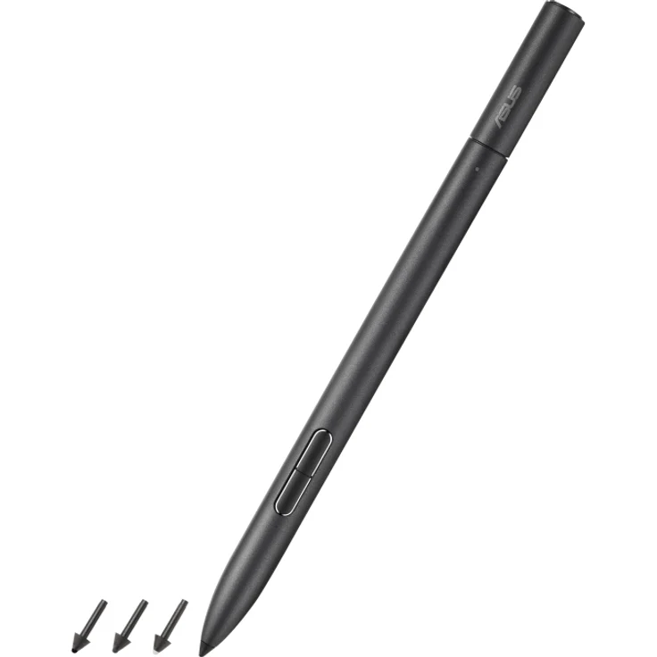 ASUS Active Stylus PEN 2.0 SA203H, aktiver Eingabestift mit 4096 Druckempfindlichkeitsstufen, Bluetooth und 3 Tasten, schwarz