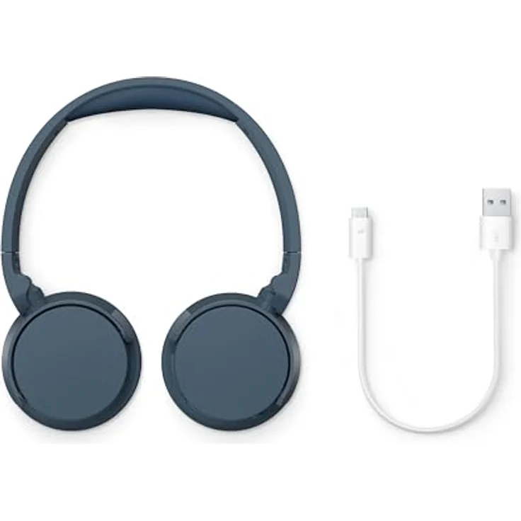 Philips TAH4209BL Kabelloser Bluetooth-Kopfhörer mit passiver Geräuschisolierung – 55 Stunden Spielzeit, deutliche Anrufe, dynamischer Bass, 2 Stunden USB-C-Laden – Blau – Bild 4