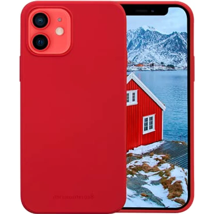dbramante1928 Greenland Candy Apple Red Hintere Abdeckung für Mobiltelefon, Snap-on, Kunststoff, schmales Design, für Apple iPhone 12 mini – Bild 3