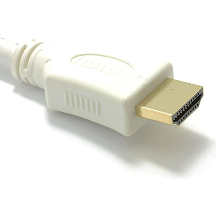 Weiß HDMI 1,4 Hoch Geschwindigkeit 3D TV Verlängerung Anschlusskabel Männlich Weiblich Kabel 0,25 m – Bild 4