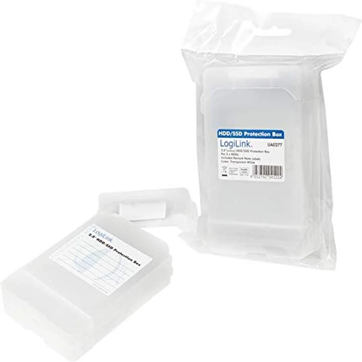 LogiLink UA0133 Festplatte Schutzhülle für 2x 6,35 cm (2,5 Zoll) HDD - SSD, transparent – Bild 10