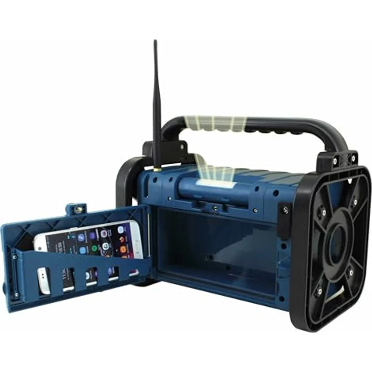 SOUNDMASTER DAB+/UKW Akku-Radio DAB85BL, blau/schwarz – Bild 2