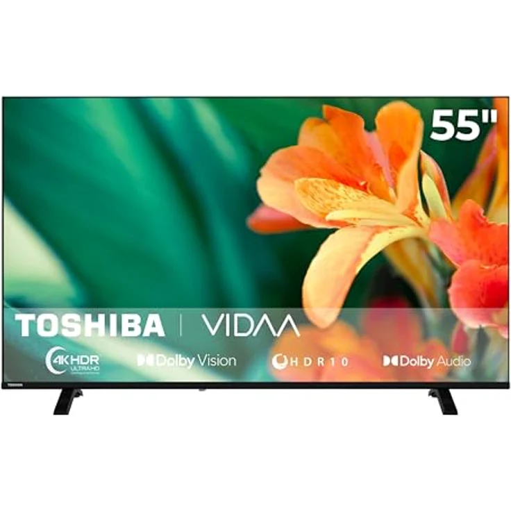Toshiba 55UV1563DDW, 55 Zoll 4K UHD Smart TV mit Dolby Vision HDR, Triple-Tuner und VIDAA Streaming Apps – Bild 1